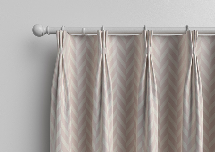 Chevron Stripe, Blush - Made to Measure Curtains - Image 11